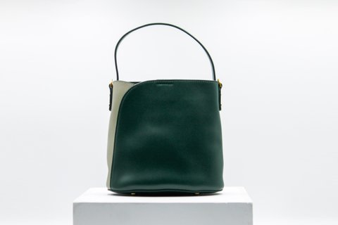 Lynda Two-Tone Bucket Bag